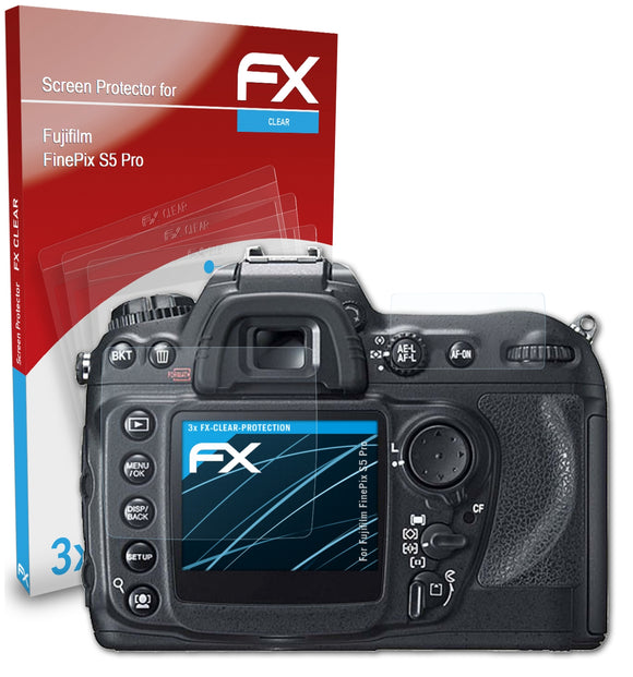 atFoliX FX-Clear Schutzfolie für Fujifilm FinePix S5 Pro