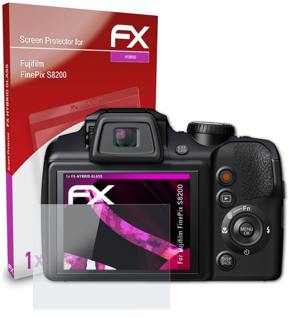 atFoliX FX-Hybrid-Glass Panzerglasfolie für Fujifilm FinePix S8200
