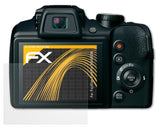 atFoliX Panzerfolie kompatibel mit Fujifilm FinePix S9400W, entspiegelnde und stoßdämpfende FX Schutzfolie (3X)