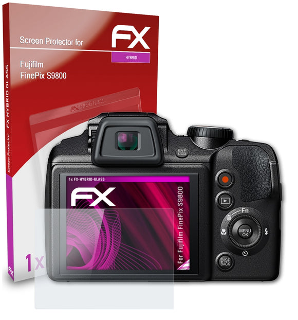 atFoliX FX-Hybrid-Glass Panzerglasfolie für Fujifilm FinePix S9800