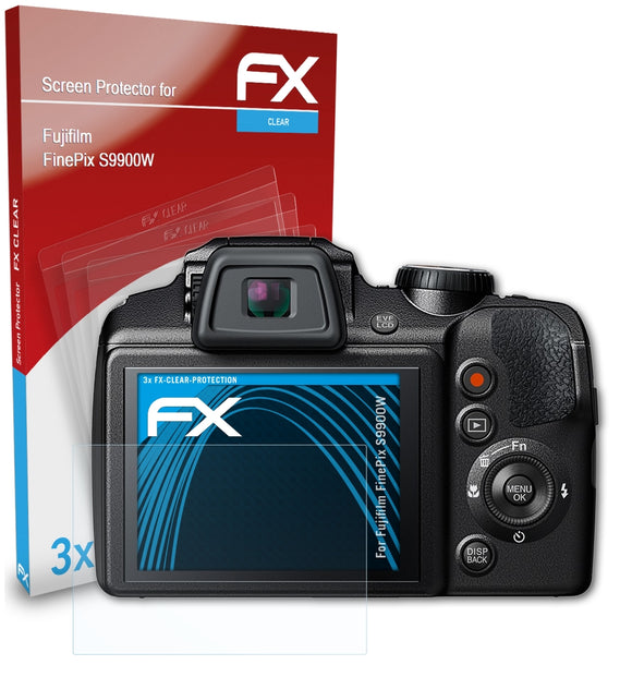 atFoliX FX-Clear Schutzfolie für Fujifilm FinePix S9900W