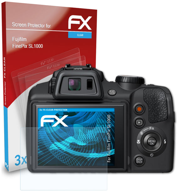 atFoliX FX-Clear Schutzfolie für Fujifilm FinePix SL1000