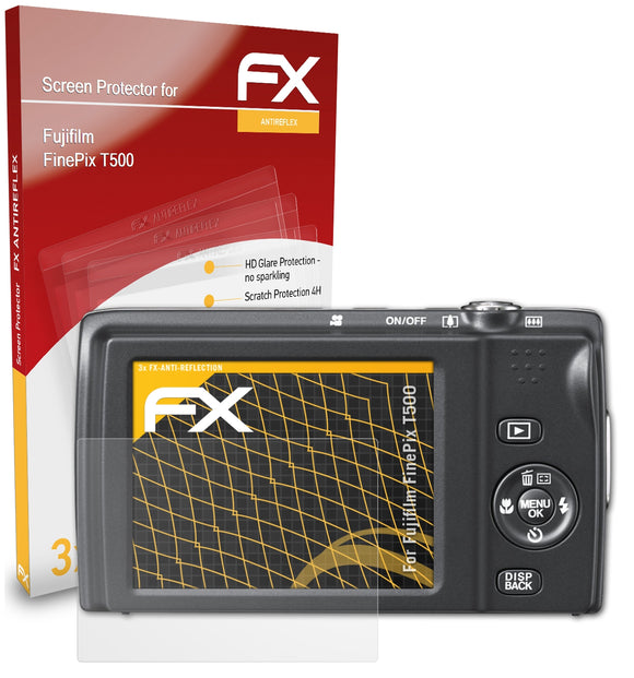 atFoliX FX-Antireflex Displayschutzfolie für Fujifilm FinePix T500