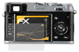 Panzerfolie atFoliX kompatibel mit Fujifilm FinePix X100, entspiegelnde und stoßdämpfende FX (3X)