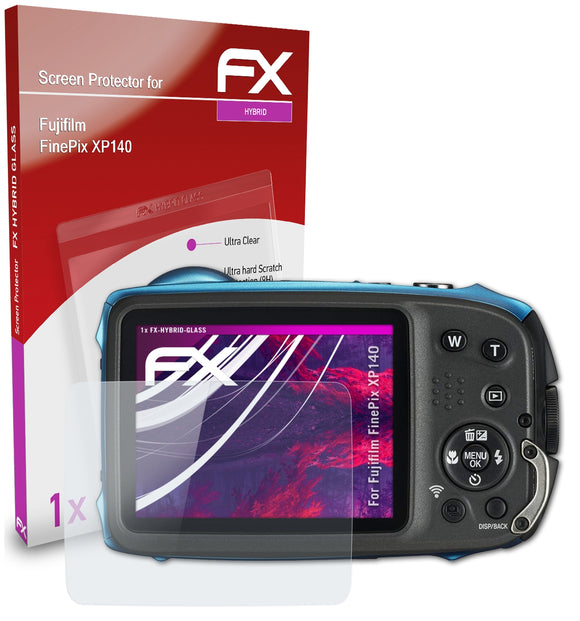 atFoliX FX-Hybrid-Glass Panzerglasfolie für Fujifilm FinePix XP140