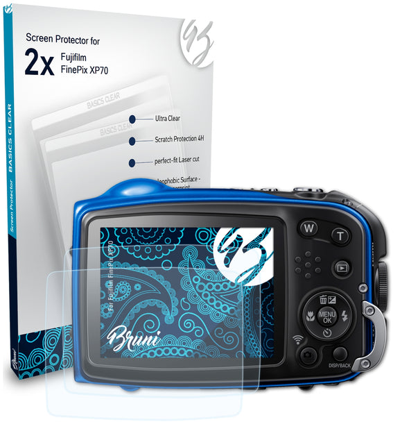 Bruni Basics-Clear Displayschutzfolie für Fujifilm FinePix XP70
