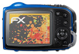 Panzerfolie atFoliX kompatibel mit Fujifilm FinePix XP70, entspiegelnde und stoßdämpfende FX (3X)