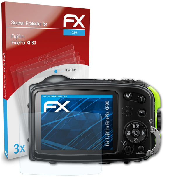 atFoliX FX-Clear Schutzfolie für Fujifilm FinePix XP80