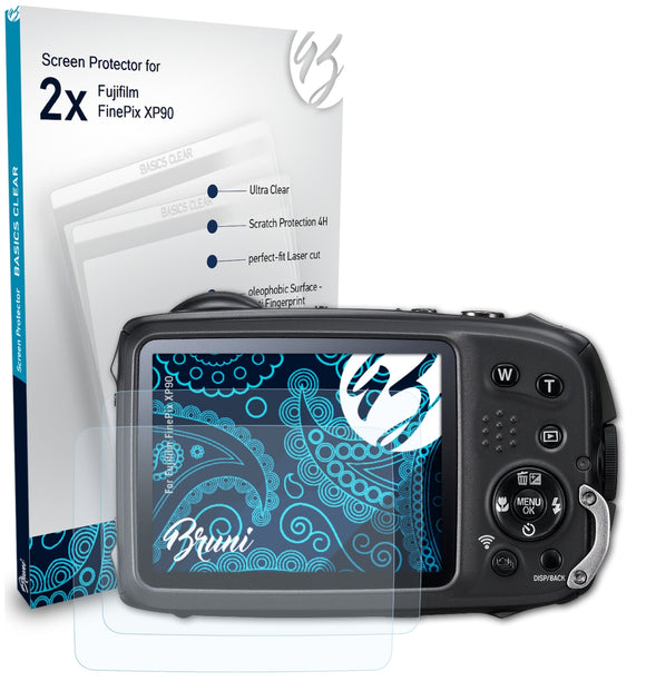 Bruni Basics-Clear Displayschutzfolie für Fujifilm FinePix XP90