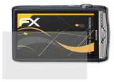 Panzerfolie atFoliX kompatibel mit Fujifilm FinePix Z900EXR, entspiegelnde und stoßdämpfende FX (3X)