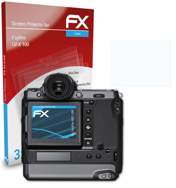 atFoliX FX-Clear Schutzfolie für Fujifilm GFX 100