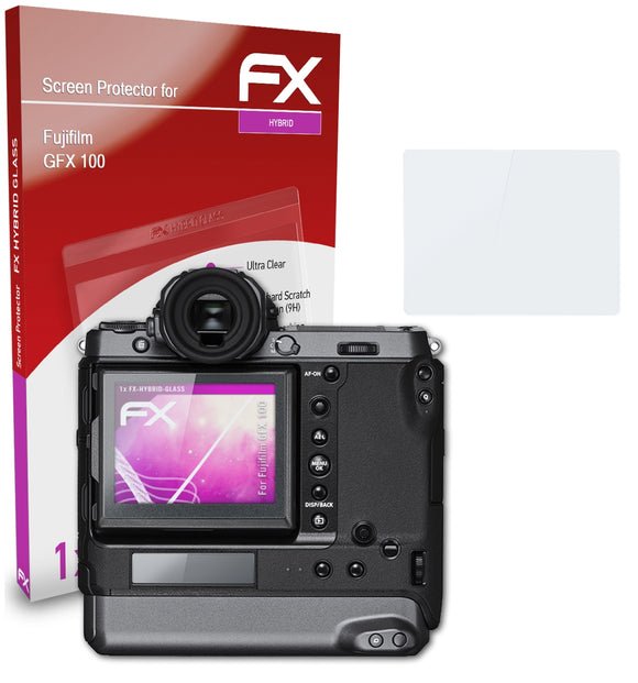 atFoliX FX-Hybrid-Glass Panzerglasfolie für Fujifilm GFX 100