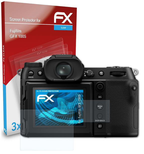 atFoliX FX-Clear Schutzfolie für Fujifilm GFX 100S