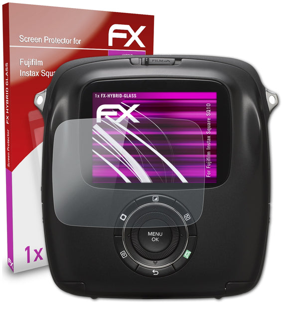 atFoliX FX-Hybrid-Glass Panzerglasfolie für Fujifilm Instax Square SQ10