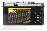 atFoliX Panzerfolie kompatibel mit Fujifilm X-A2, entspiegelnde und stoßdämpfende FX Schutzfolie (3X)