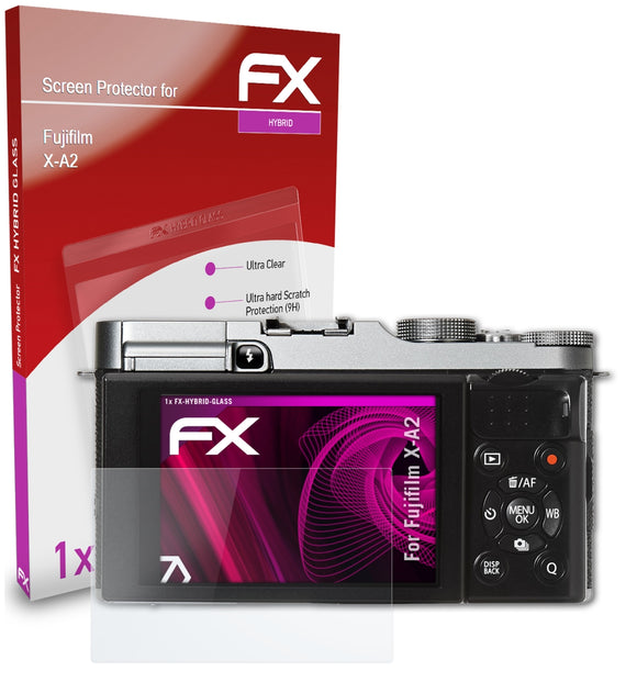 atFoliX FX-Hybrid-Glass Panzerglasfolie für Fujifilm X-A2