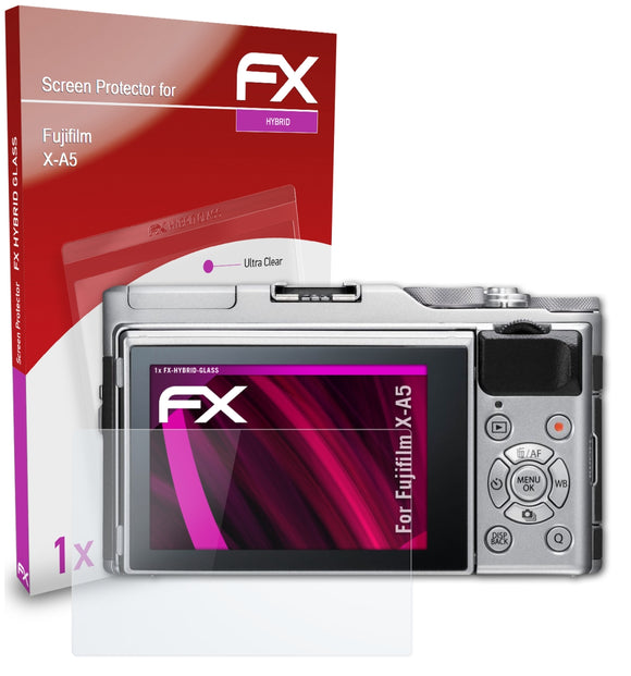 atFoliX FX-Hybrid-Glass Panzerglasfolie für Fujifilm X-A5