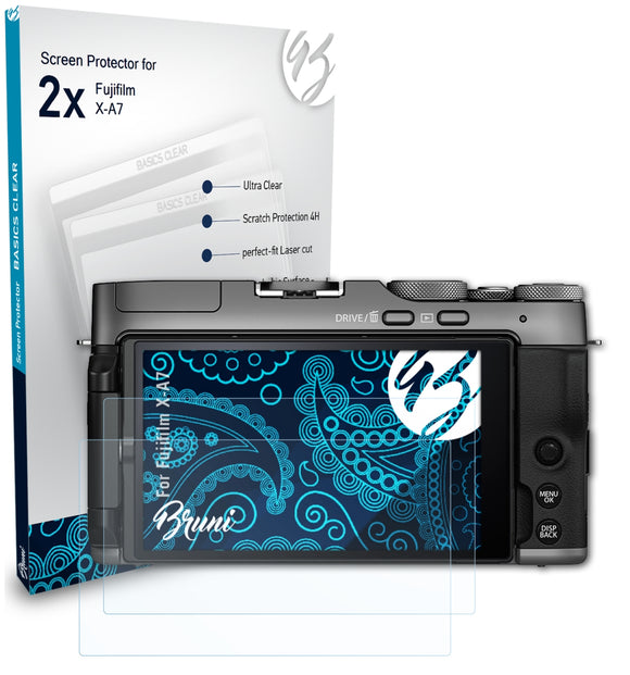 Bruni Basics-Clear Displayschutzfolie für Fujifilm X-A7