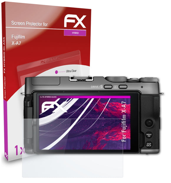 atFoliX FX-Hybrid-Glass Panzerglasfolie für Fujifilm X-A7