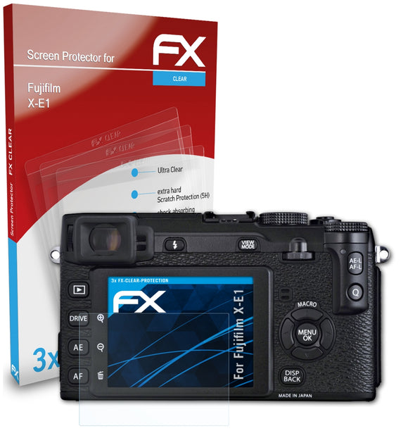 atFoliX FX-Clear Schutzfolie für Fujifilm X-E1