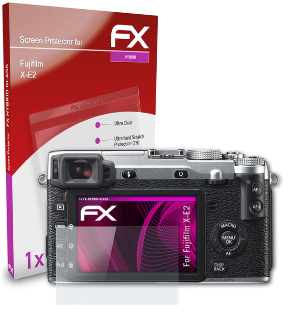 atFoliX FX-Hybrid-Glass Panzerglasfolie für Fujifilm X-E2