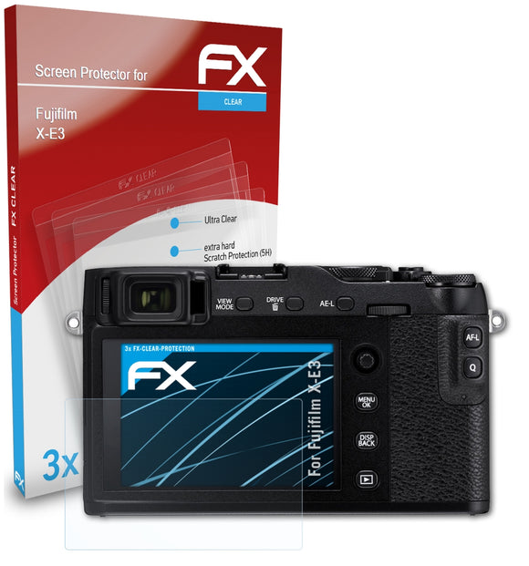 atFoliX FX-Clear Schutzfolie für Fujifilm X-E3