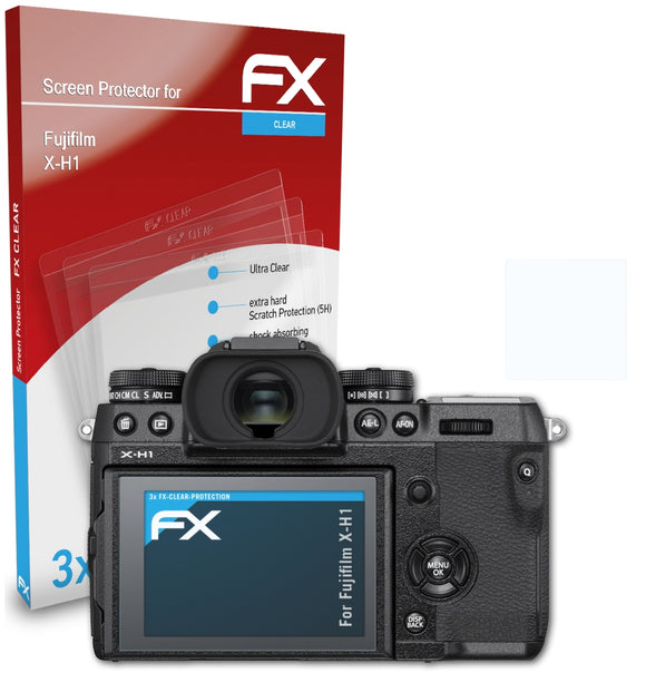 atFoliX FX-Clear Schutzfolie für Fujifilm X-H1