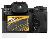 Panzerfolie atFoliX kompatibel mit Fujifilm X-H2, entspiegelnde und stoßdämpfende FX (3X)