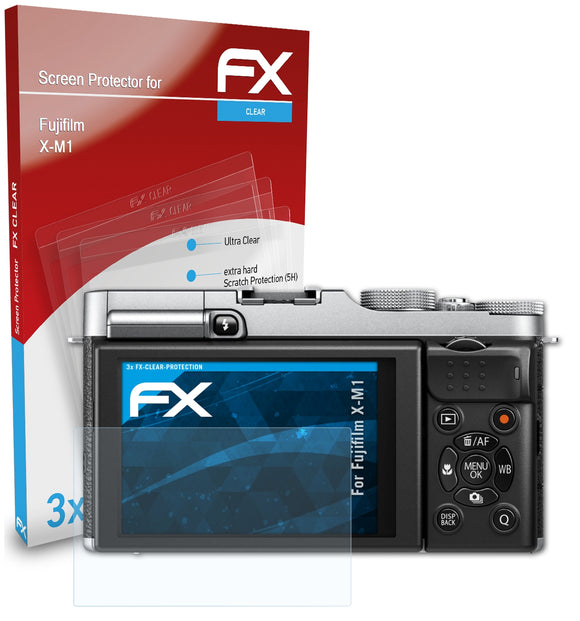 atFoliX FX-Clear Schutzfolie für Fujifilm X-M1