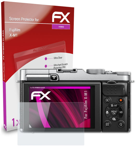 atFoliX FX-Hybrid-Glass Panzerglasfolie für Fujifilm X-M1