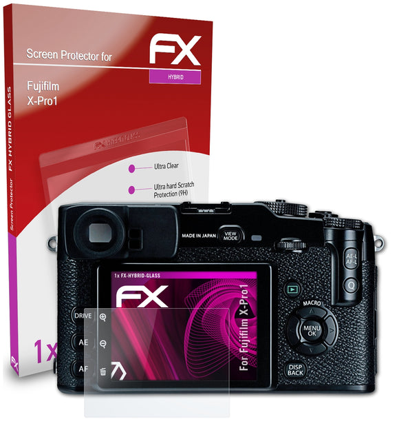 atFoliX FX-Hybrid-Glass Panzerglasfolie für Fujifilm X-Pro1