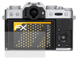 Panzerfolie atFoliX kompatibel mit Fujifilm X-T10, entspiegelnde und stoßdämpfende FX (3X)