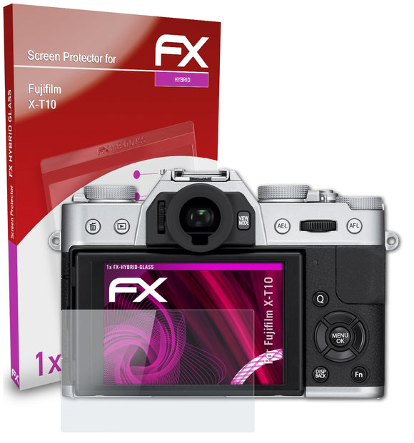 atFoliX FX-Hybrid-Glass Panzerglasfolie für Fujifilm X-T10