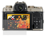 Panzerfolie atFoliX kompatibel mit Fujifilm X-T100, entspiegelnde und stoßdämpfende FX (3X)