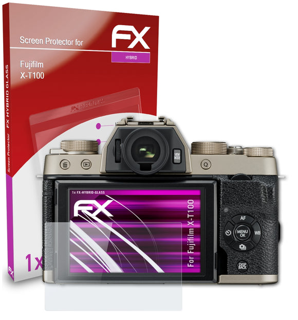atFoliX FX-Hybrid-Glass Panzerglasfolie für Fujifilm X-T100