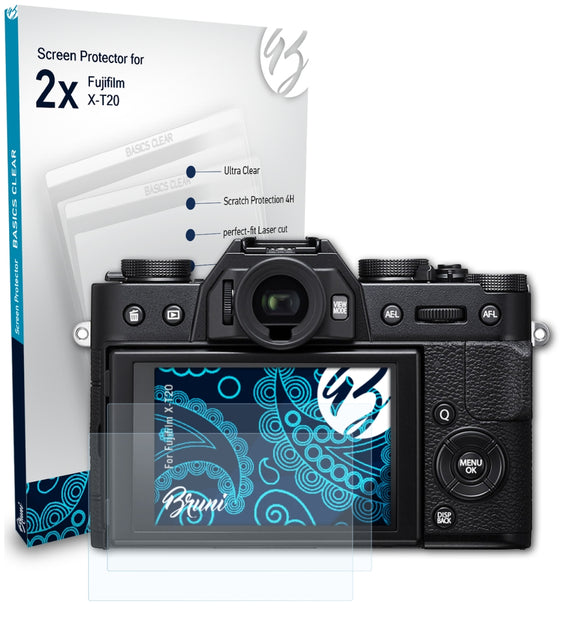 Bruni Basics-Clear Displayschutzfolie für Fujifilm X-T20