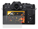 Panzerfolie atFoliX kompatibel mit Fujifilm X-T20, entspiegelnde und stoßdämpfende FX (3X)