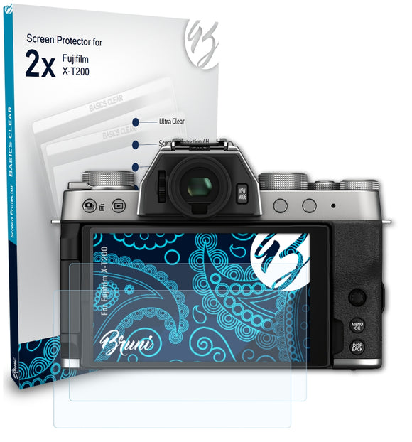 Bruni Basics-Clear Displayschutzfolie für Fujifilm X-T200