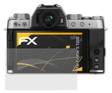 Panzerfolie atFoliX kompatibel mit Fujifilm X-T200, entspiegelnde und stoßdämpfende FX (3X)