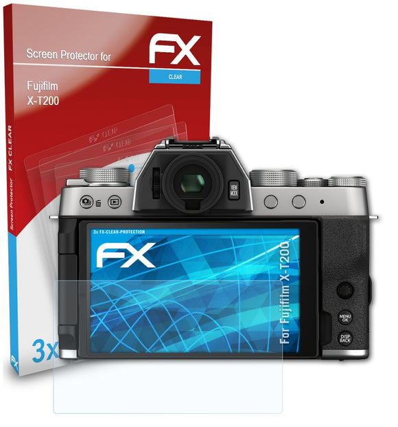 atFoliX FX-Clear Schutzfolie für Fujifilm X-T200