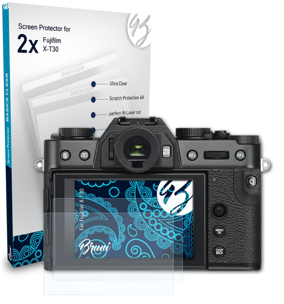 Bruni Basics-Clear Displayschutzfolie für Fujifilm X-T30