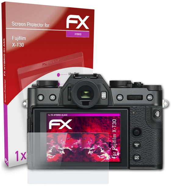 atFoliX FX-Hybrid-Glass Panzerglasfolie für Fujifilm X-T30