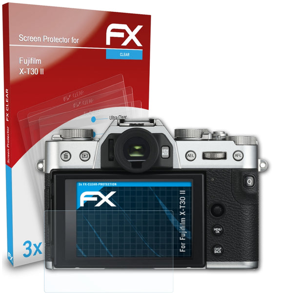 atFoliX FX-Clear Schutzfolie für Fujifilm X-T30 II