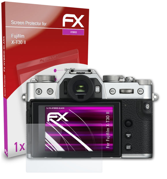 atFoliX FX-Hybrid-Glass Panzerglasfolie für Fujifilm X-T30 II