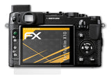 Panzerfolie atFoliX kompatibel mit Fujifilm X10, entspiegelnde und stoßdämpfende FX (3X)