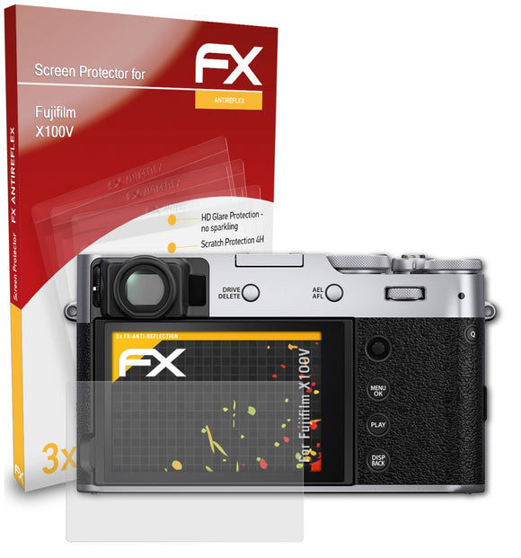 atFoliX FX-Antireflex Displayschutzfolie für Fujifilm X100V