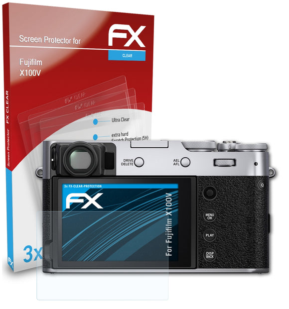 atFoliX FX-Clear Schutzfolie für Fujifilm X100V