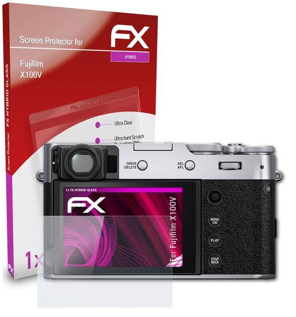 atFoliX FX-Hybrid-Glass Panzerglasfolie für Fujifilm X100V
