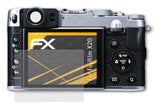 Panzerfolie atFoliX kompatibel mit Fujifilm X20, entspiegelnde und stoßdämpfende FX (3X)