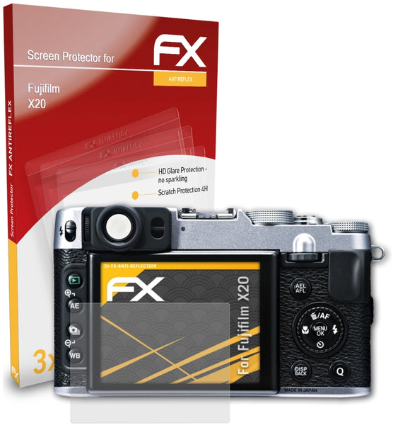 atFoliX FX-Antireflex Displayschutzfolie für Fujifilm X20